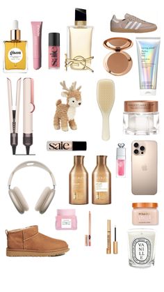 an assortment of beauty products and cosmetics on a white background with text that reads, what's in the bag?