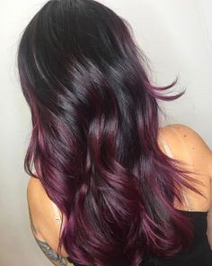 Blue Bayalage Hair, Burgundy Ombre Hair, Bayalage Hair, Berry Hair, Kpop Hair Color, Dark Auburn Hair, Harry Truman, Kpop Hair, Different Hair Colors