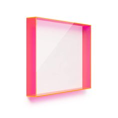 "Get this Wexel Art 18\" x 24\" x 3\" UV Grade Acrylic Backless Shadowbox Lid at Michaels. com. Simply pair with your preferred backing, whether wood, canvas, or another material of your choice. Choose from three gorgeous accent colors: Neon Pink, Neon Orange, and Sea Glass in a shadowbox made to fit over 18\" x 24'' canvases. These shadowbox lids are just that - lids, so choose your own backing whether it be wood, canvas, or something else entirely! These Lucite lids have a depth of 3\" and are Pink Neon, Wood Canvas, Shadow Boxes, Frame Display, Color Box, Neon Orange, Art Display, Display Case, Christmas List