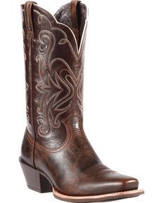 Womens Ariat Boots, Square Toe Cowboy Boots, Square Toe Western Boots, Bota Country, Ariat Boots, Boating Outfit, Fashion Male, Square Toe Boots, Cowgirl Outfits