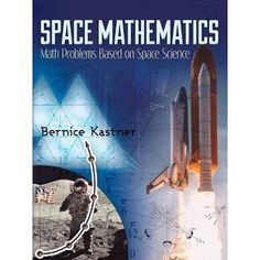 a book cover with an image of a space shuttle on it and the title space maths