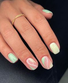 Gell Nails, Goodbye Winter, Teen Nails, Spring Designs, Spring Acrylic Nails, Work Nails