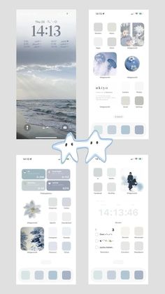 the website design is designed to look like an ocean scene