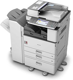 a multi - function printer sitting on top of each other