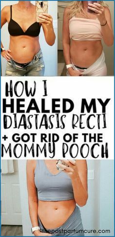 an image of a woman's stomach with the words how i healed my diatasis rect and got rid of the mommy pooch