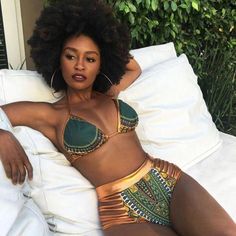 Afrikaanse Mode, Two Piece Swimwear, Swimsuits High Waisted, Agra, Monokini, Swim Suit, African Print, African Fashion, Ankara