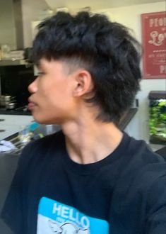 Taper Mullet Straight Hair, Short Asian Mullet, Low Taper Modern Mullet, Alt Mens Haircut, Asian Mullet Men, Mullet Hairstyle Mens Modern Short Fade, Asian Modern Mullet, Wolf Cut And Mullet, Sides Shaved Hairstyles