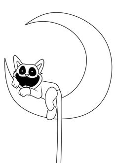 the letter c is for cat coloring page