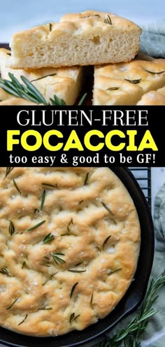 gluten - free focaccia is an easy and delicious appetizer