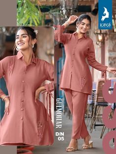 Discover the latest fashion trend with our exquisite collection of co-ord sets. We're proud to present a range that embodies style, comfort, and sophistication. Catalog Specifications: Name: Kaya Gulmohar Fancy Western Co Ord Set Collection Sku: 35464 Type: Western Wear for Women Brand: KAYA Sizes Available: L, XL Fabric: Top/Pant - Roman Silk Our collection is designed to provide a perfect blend of style and quality, making it an ideal choice for those seeking fashionable co-ord sets. With a variety of sizes and a price that fits your budget, we offer an attractive deal that's hard to resist. Baked Dessert, Latest Fashion Trend, Kurti Sets, Indian Kurta, Western Wear For Women