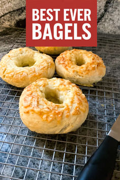 Best Ever Bagels Recipe: These amazing bagels turn out perfectly chewy and pillow-soft. Give these best-ever bagels a try! Bagels Recipe Homemade, Make Bagels, Sesame Bagel, Bagels Recipe, The Slow Roasted Italian