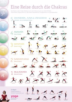 the poster shows how to do yoga for beginners