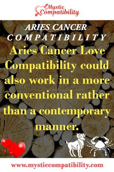 Aries Cancer Love Compatibility could also work in a more conventional rather than a contemporary manner. #Aries #Cancer #Love_Compatibility #Zodiac_Signs Zodiac Chart, Relationship Compatibility, Love Compatibility