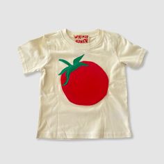 Tomato Tee Embellished T Shirt, Cricut Tshirt Ideas, Diy Kids Clothes, Tomato Shirt, Felt Clothes, Aesthetic Merch, Cool Tops, Cool T Shirt Designs, Fun Clothes