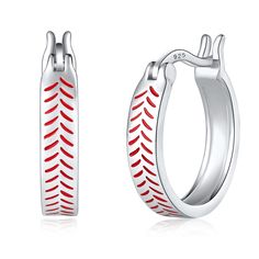 PRICES MAY VARY. 【Baseball Earrings】These perfect baseball earrings are designed for women and are a great gift for sports lovers baseball fans 【Baseball Gifts】Baseball Earrings is crafted by 925 sterling silver Our Earrings is hypoallergenic, safe for sensitive skin. hypoallergenic, comfortable to wear, be safe for skin. 【Baseball Jewelry】Earrings is about 16mm / 0.62in. Suitable for daily wear. 【Baseball Earrings for Women】Such a beautiful shape and strong love, No matter Valentine's day, moth Cheap Sporty Earrings For Sports, Sporty Jewelry For Baseball Season Game Day, Sporty Jewelry For Baseball Game Day, Baseball Earrings Cricut, Sports Mom Earrings, Baseball Mom Earrings, Sporty Jewelry For Baseball Season, Baseball Mom Necklace, White Gold Pearl Earrings