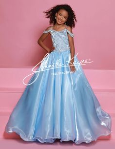 C365 White 8 Sugar Kayne Fall 2024 Luxury Ball Gown For First Communion Pageant, Luxury First Communion Dress With Lace Bodice For Pageants, Luxury First Communion Ball Gown For Pageant, Luxury Blue Princess Pageant Dress, Blue Princess Ball Gown Pageant Dress, Kids Pageant, Johnathan Kayne, Girls Pageant Dresses, Formal Gown