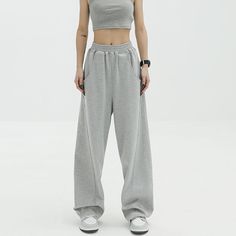 Casual Loose Gray Sweatpants
Material: Cotton+ Polyester
Style: Leisure
Size: S, M, L, XL

Color: Gray
Occasion: Leisure, Outdoor, Daily, Vacation, Dance Sweatshirt And Sweatpants Aesthetic, Loose Fit Sweatpants, Baggy Gray Sweatpants Outfit, Gray Sweatpants Women, Sweatpants No Cuff, Wide Leg Grey Sweatpants, Grey Sweatpants Women Outfit, Baggy Wide-leg Leisure Bottoms, Baggy Full-length Solid Sweatpants