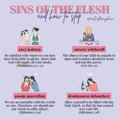 the signs of the flesh and how to stop them from being in love with each other