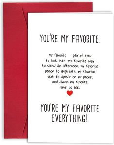 you're my favorite greeting card