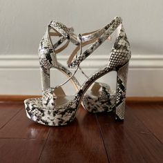 Brand New, Never Worn. Snake Skin Platform Heel. The Dsw Reviews Said These Are Very Comfortable. Comes In Original Box. The Photo Of The Black Shoe Is From Dsw’s Website And Used For Reference. Jennifer Lopez Shoes, Hot Shoes, Platform Heels, Snake Skin, Jennifer Lopez, Original Box, Black Shoes, Shoes Women Heels, Shoes Heels