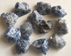 Blue Calcite Natural Raw Stone, Healing Stones, Spiritual Stone, Healing Stone, Healing Crystal, Chakra #Metaphysical #Crystal #BlueCalcite #Reiki #NaturalStone #TumbledStones #HealingStones #calcite #RawStone #HealingCrystals Pagan Nature, Agate Rocks, Blue Calcite