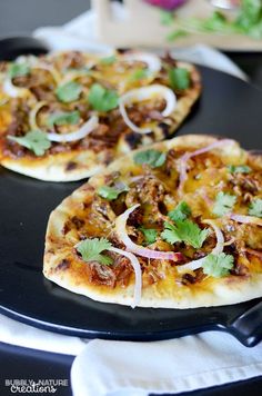 Sweet and Tangy Shredded Beef Flatbread Pizza!!