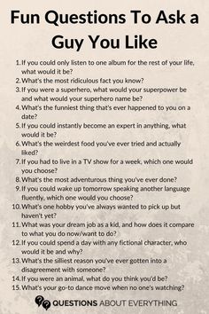 These fun questions to ask a guy you like are designed to be engaging and open-ended, inviting stories, laughter, and deeper connection. Save the pin for later! Fun Dating Questions, Interesting Questions To Ask, Deep Conversation Topics, Deep Conversation Starters, Relationship Activities, Deep Conversation, Great Questions