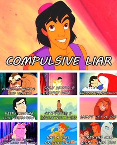 an image of some cartoon characters with captioning for the movie compulsive lar