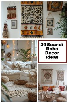 Love minimalism but want to keep things cozy? Scandi Boho decor blends clean lines with warm textures like rattan and wool. Add a few plants and you've got the perfect calm, airy, and inviting home! Scandi Boho Living Room, Scandi Kids Room, Boho Decor Ideas, Boho Entryway, Nordic Boho, Nordic Dining, Boho Texture, Boho Elements, Boho Space