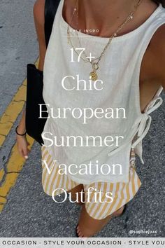 Planning your European summer outfits for 2025? I’m sharing 17+ chic Europe summer outfits we’re obsessed with. From effortless vacation fits to casual Europe travel outfits for women, and old money European style, these trip outfits are perfect for your European packing list. Plan your travel wardrobe with these European summer outfits street style ideas. Vacation fits, Italy outfits summer, spring Europe outfits