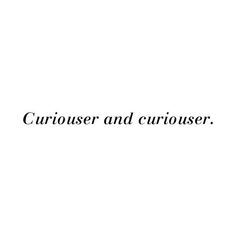 the words crouser and curious are written in black ink on a white background