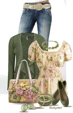 "Weekend" by cathy1965 on Polyvore Skirt Maxi, Spring Style, Mode Vintage, Casual Outfit, Pretty Outfits, Farmer, Style Me