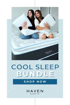 Cool sleep mattress bundle: cooling mattress, crisp and cool sheets, cool ice mattress protector, cool ice pillows Hot Summer Nights, Premium Bedding, Hot Flashes, Restful Sleep, Say Goodbye