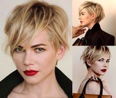 Michelle Williams Hair, Zoella Hair, Golden Blonde Hair Color, Golden Blonde Hair, Short Blonde, Short Blonde Hair, Short Hair Styles Pixie, Hair Envy, Pixie Hairstyles