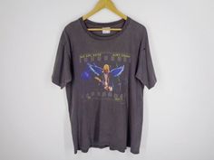 Nirvana Vintage Nirvana T Vintage 90 S Nirvana Kurt Cobain Angel Wing The End Of Music Usa Shirt Vintage Nirvana, Nirvana Kurt Cobain, Nirvana Kurt, Usa Tee, Distressed Shirt, Light Blue Shirts, Usa Shirt, Colorful Hoodies, Kurt Cobain