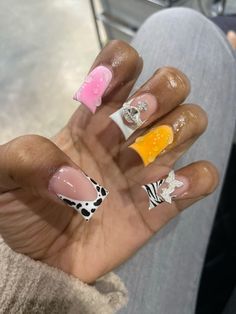 Sqaure Nails, Simple Acrylic Nails, French Acrylic Nails, Dope Nail Designs