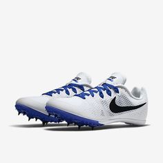 the nike vapor golf shoe is white and blue