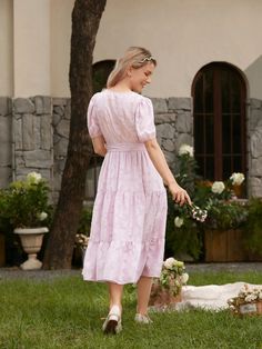 Dresses For Wedding Guest, Tiered Dresses, Mommy And Me Dresses, Dresses For Wedding, Lace Neckline, Mom Dress, Matching Family Outfits, Family Outfits, Mom Outfits