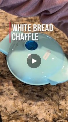 a video showing how to make white bread chaffle