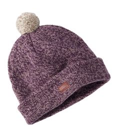 Made with warm, soft lambswool, this cozy pom hat is the ideal companion on cold winter days. Traditional ragg wool design will keep you warm even when wet. 100% lambswool. Handwash, dry flat. Brim can be rolled down to cover your ears. Imported. | Adults' Ragg Wool Pom Hat Cozy Hats With Fleece Lining For Fall, Wool Hat Men, Wool Design, Slouch Hat, Winter Hats Beanie, Pom Pom Hat, Winter Days, Wool Hat, Winter Day