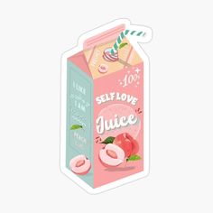 self love kawaii juice positivity funny aesthetic Funny Aesthetic, Friend Girlfriend, For Your Best Friend, Funny Puns, Cheer Up, Aesthetic Stickers, Girlfriend Boyfriend, Aesthetic Design, Cute Stickers