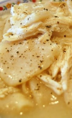 a close up view of some food in a bowl