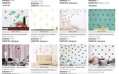 several different wallpapers are displayed on the website for home decorating and interior design