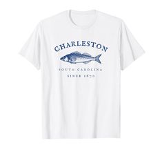 PRICES MAY VARY. Vintage Charleston South Carolina Fishing Design for Men Women Kids Mens Womens Charleston SC Fishing Apparel Lightweight, Classic fit, Double-needle sleeve and bottom hem Florida Vintage, Yellowfin Tuna, Hilton Head Island Sc, Key West Florida, Vintage Florida, Hilton Head Island, Charleston South Carolina, Vintage Fishing, Fishing Outfits