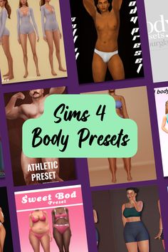 From curvy to athletic, these body presets let you customize your Sims like never before. 💕 Sims 4 Body Presets, Body Presets