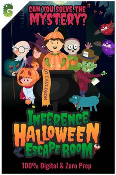 Halloween Escape Room Online Inference Game Halloween Escape Room, Character Analysis Graphic Organizer, Riddles To Solve, Character Actions, Drawing Conclusions, Game Codes