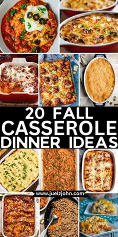 20 fall casserole dinner ideas