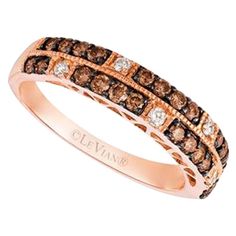 Grand Sample Sale Ring featuring Chocolate Diamonds® , Vanilla Diamonds® set in 14K Strawberry Gold® Levian Rings, Chocolate Diamonds, Le Vian, Diamond Gold, Sample Sale, Rose Gold Ring, Fashion Rings, Gold Rings, Vanilla