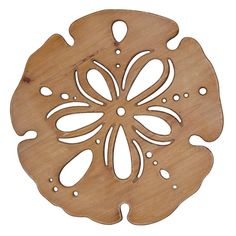 a wooden cutting board with an intricate design