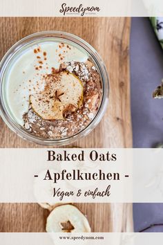 baked oats - appleknuen - vegan & entwield